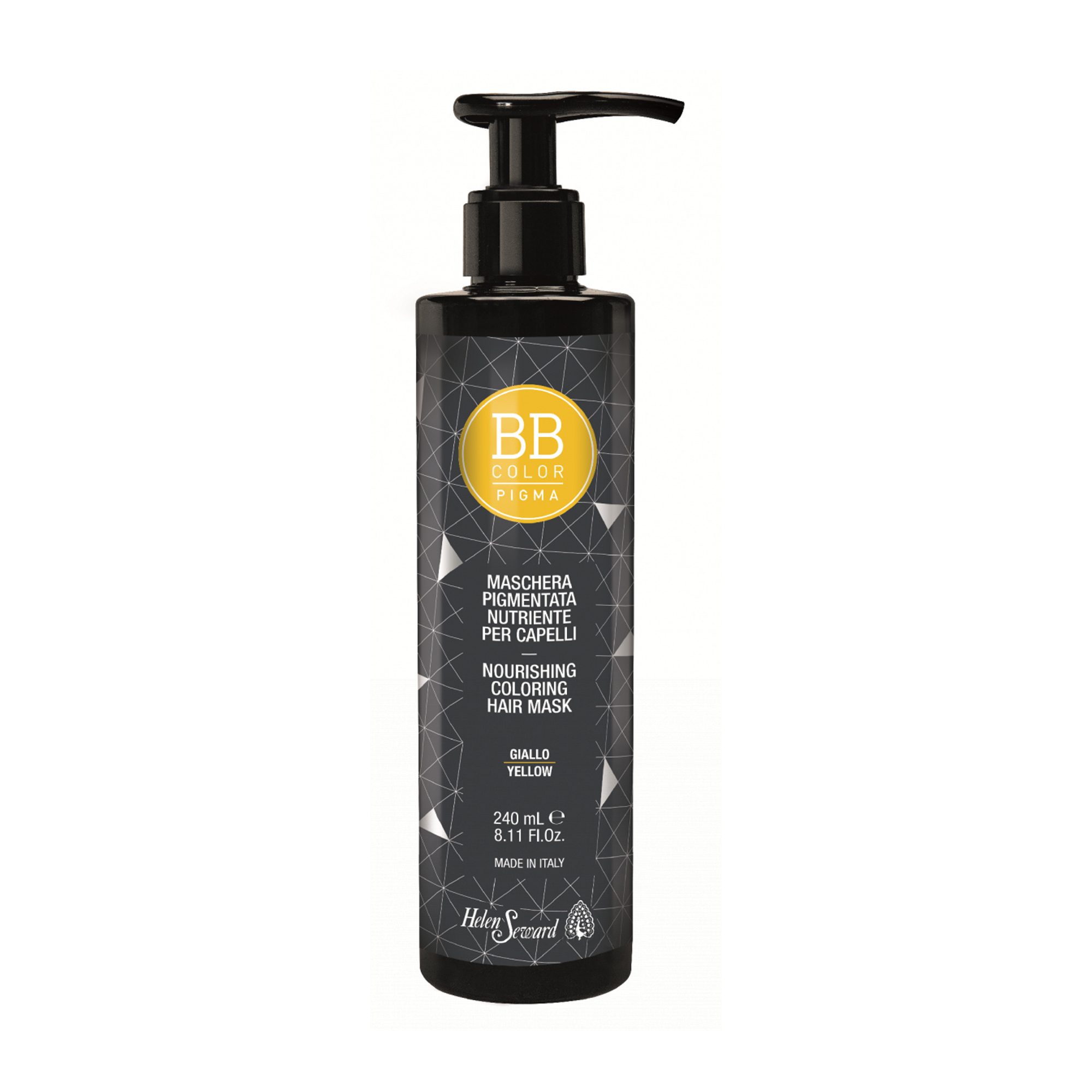 Уцінка! Живильна маска для волосся Helen Seward BB Color Pigma Nourishing Coloring Hair Mask для надання блиску, Yellow, 240 мл